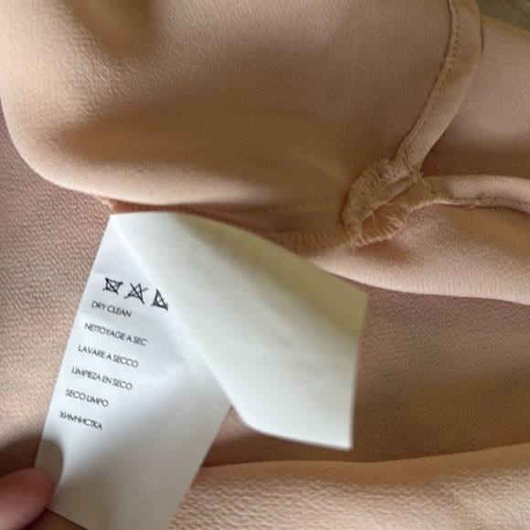 CLUB MONACO Peach Ruffle Long Sleeve Top Size Small - Picture 5 of 11